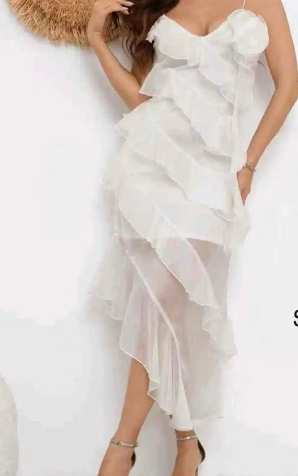 Robe avec des volants