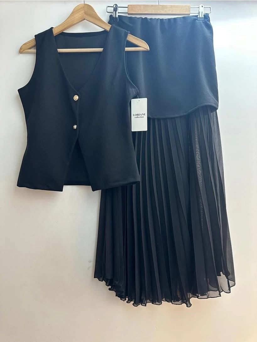 Ensemble gilet et jupe
